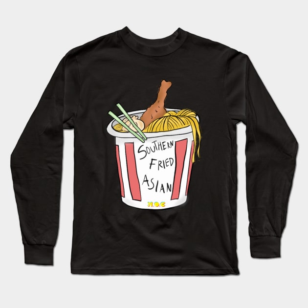 Southern Fried Asian Long Sleeve T-Shirt by The Nerds of Color